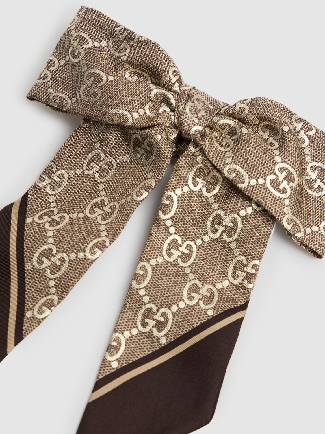 GUCCI Gg Silk Jacquard Scrunchie Gucci display picture 2