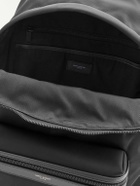 SAINT LAURENT - City Leather-Trimmed Shell Backpack