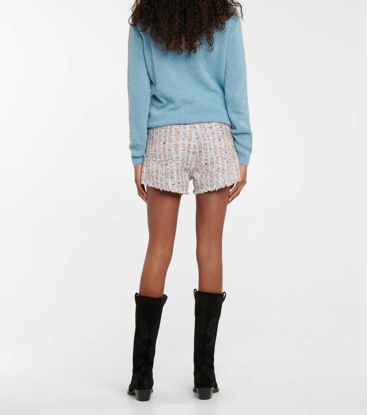 Etro - Cotton-blend tweed shorts