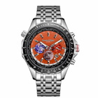Swan & Edgar World Timer Orange Dial Mens Watch SE01000S