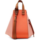Loewe Orange and Pink Small Hammock Bag