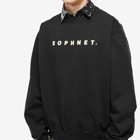 SOPHNET. Men's SOPHNET Classic Logo Crew Neck Sweat in Black
