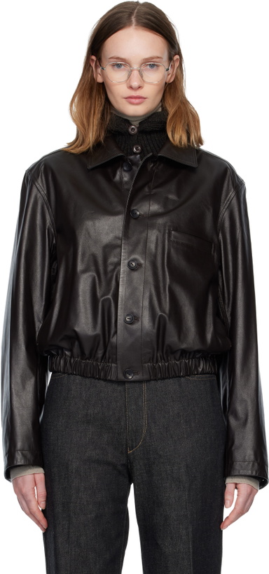 Photo: LEMAIRE Brown Soft Leather Jacket