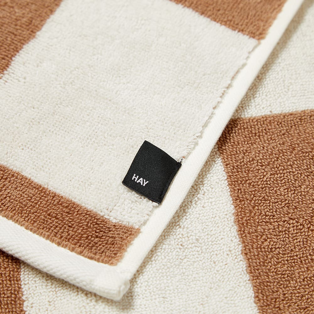 HAY Check Hand Towel in Cappuccino 