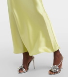 Galvan Cropped slip dress