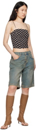 MISBHV Bue Sunset Baggy Denim Shorts