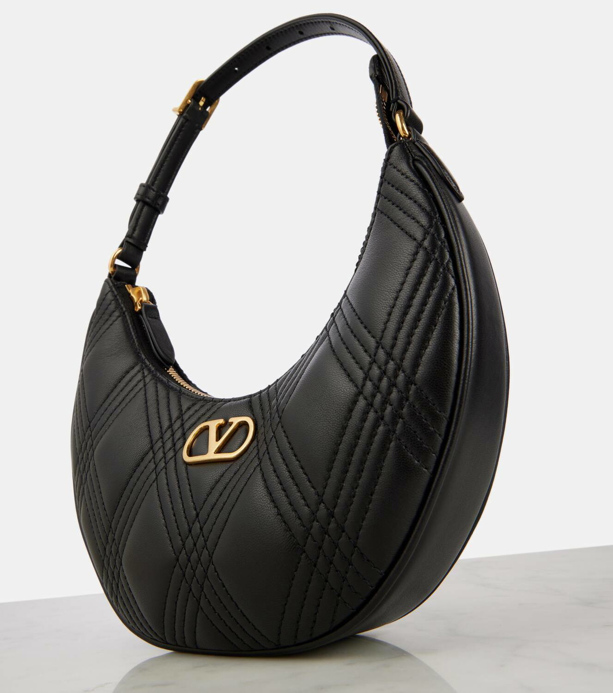 Valentino Garavani Quiltie 67 Mini leather shoulder bag Valentino Garavani