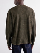 AGOLDE - Asha Cotton-Jersey T-Shirt - Brown