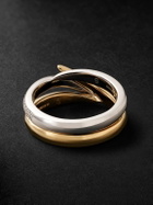 Shaun Leane - Interlocking Duo 18-Karat White and Yellow Gold Diamond Ring - Gold
