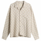 Heresy Men's Trellis Revere Shirt in Ecru Check