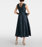 'S Max Mara Diego pleated jacquard midi dress