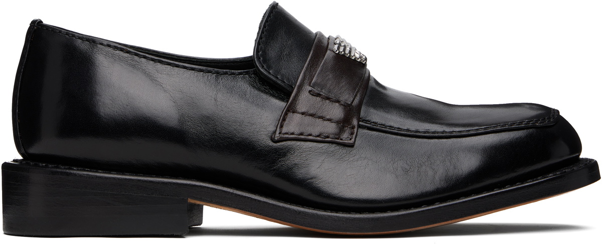 靴 emporio armani dress shoes our legacy OUR LEGACY WORK SHOP Emporio Armani Black Sentiero Loafers