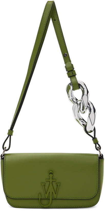 Photo: JW Anderson Green Anchor Chain Baguette Shoulder Bag