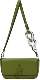 JW Anderson Green Anchor Chain Baguette Shoulder Bag