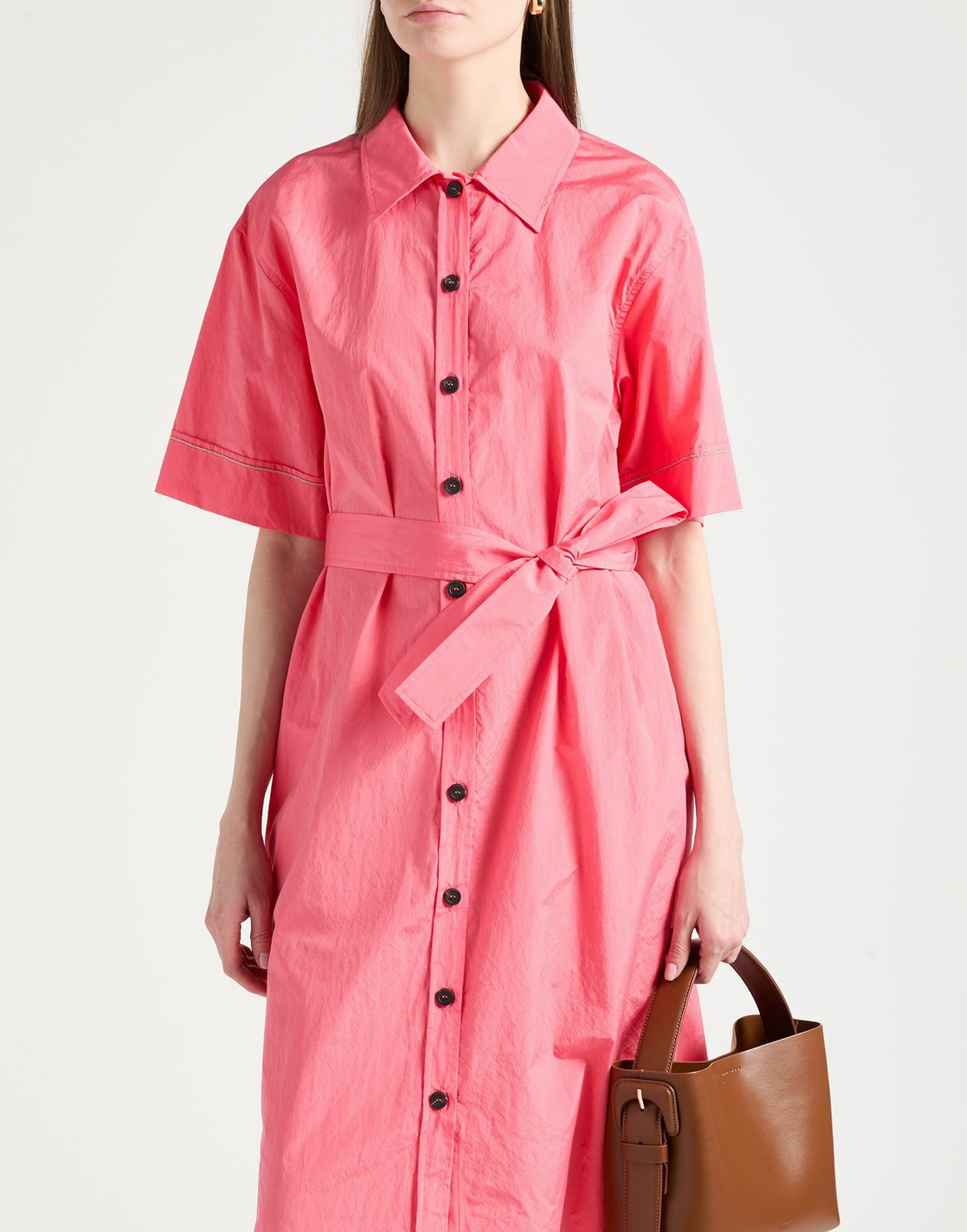Peserico Womens Midi dress Coral