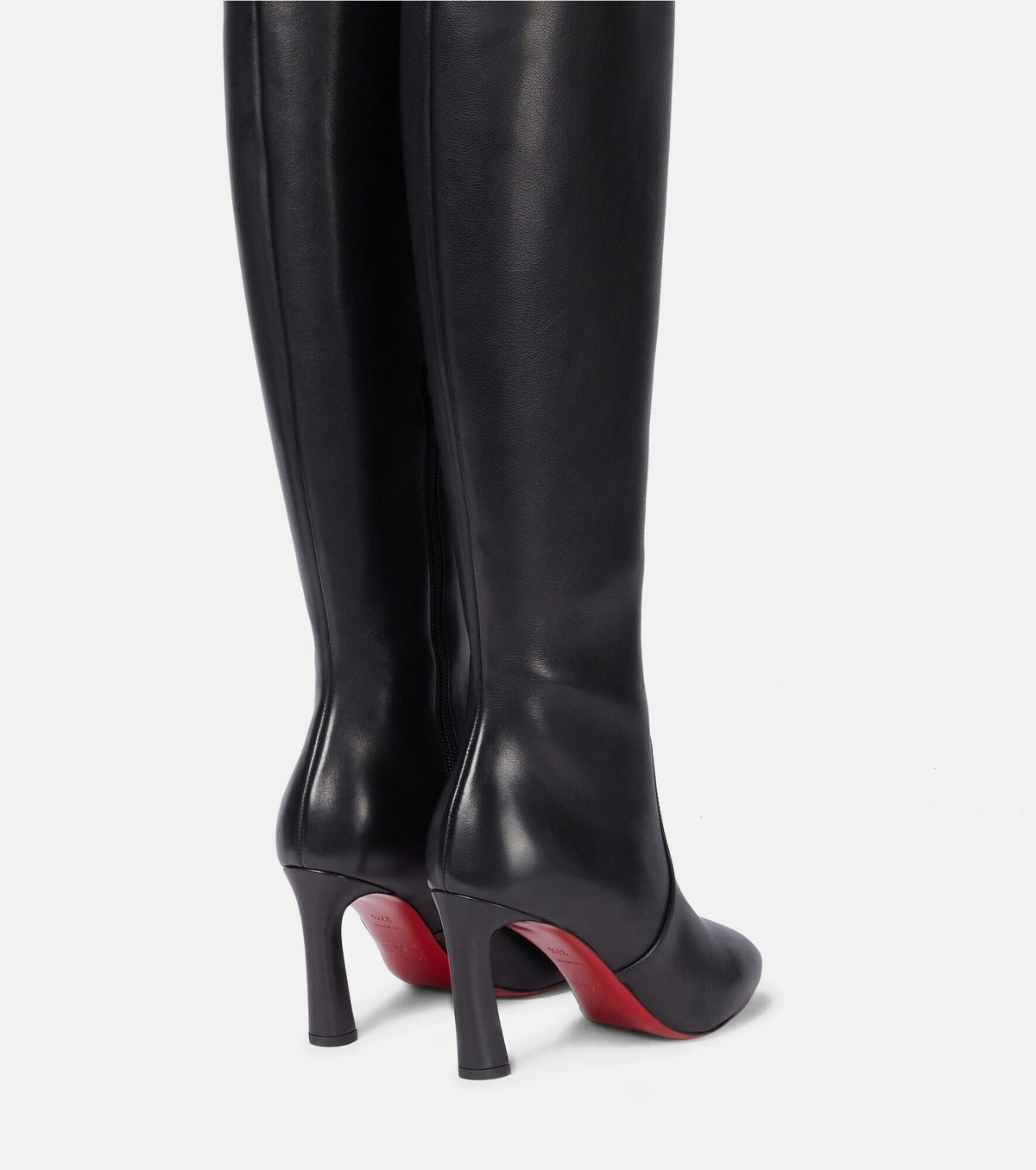 Thigh High Louboutin Knee Boots Stretchy Back Christian Louboutin