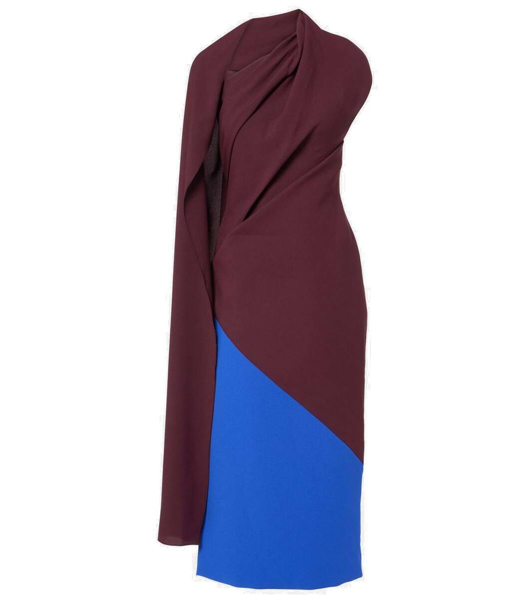 ROKSANDA Fuerza ruffled two-tone neon crepe mini dress | THE