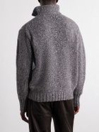 Auralee - Wool Half-Zip Sweater - Gray