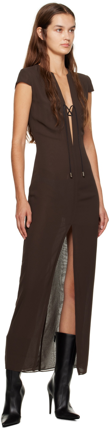 16Arlington Brown Seer Maxi Dress 16Arlington
