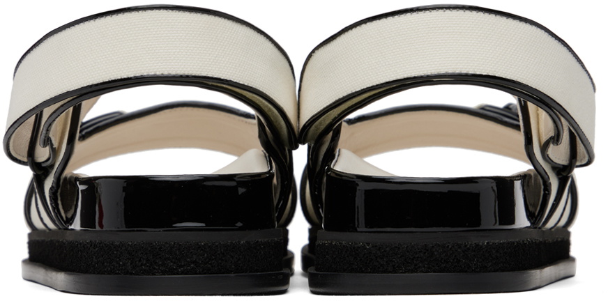 Jimmy Choo Off-White Elyn Flat Sandals Jimmy Choo