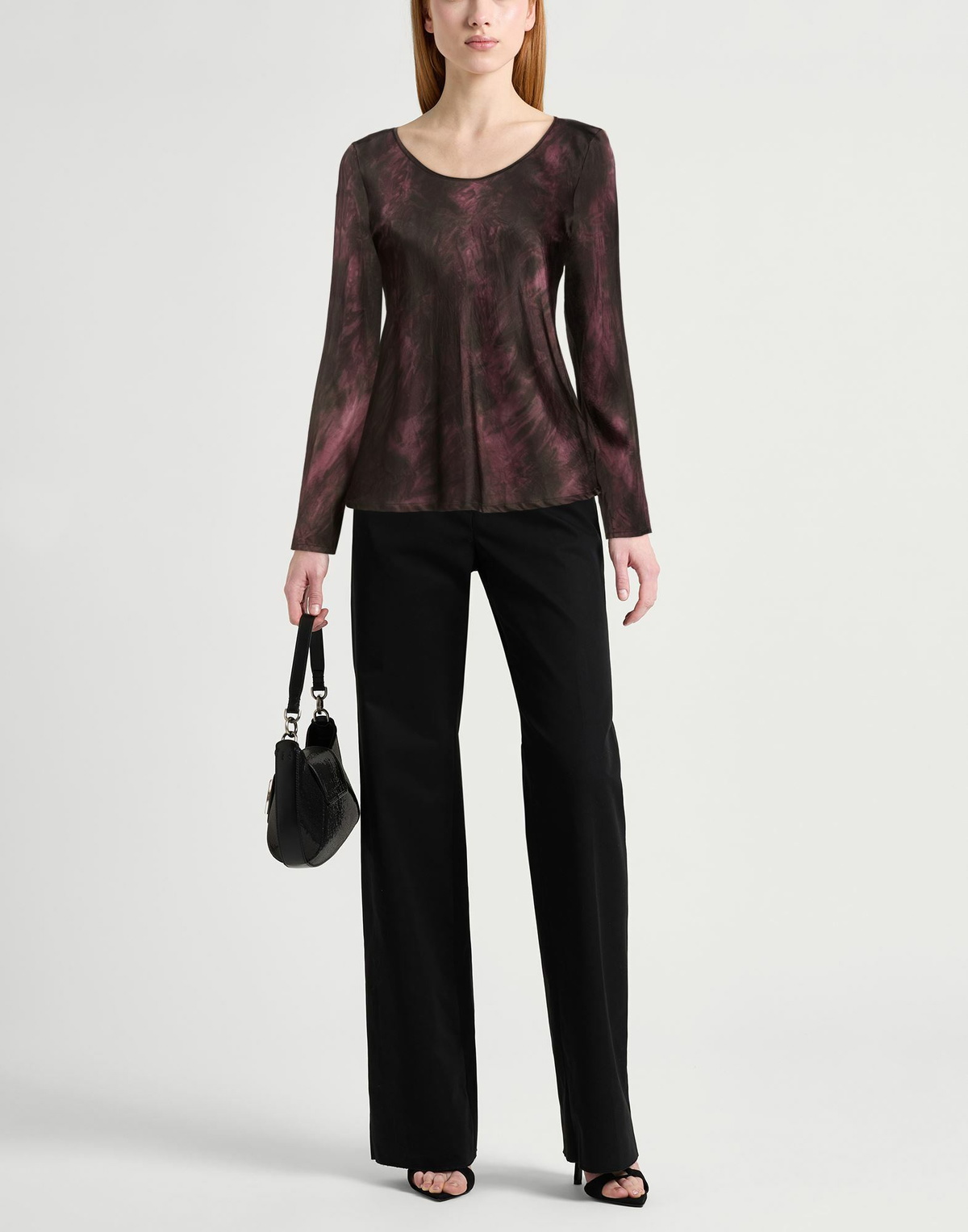 Manila Grace Womens Top Plum