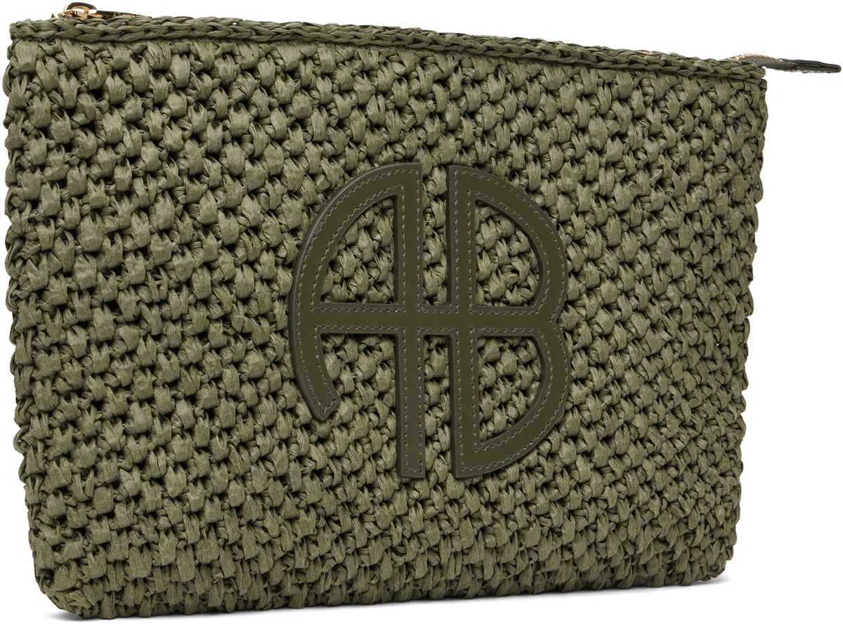 ANINE BING Green Rio Pouch