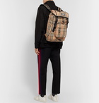 Burberry - Logo-Appliquéd Checked Canvas Backpack - Brown