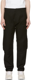 Stone Island Shadow Project Black Double Knee Cargo Pants