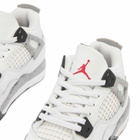 Air Jordan 4 Retro OG (PS) in White/Red/Grey
