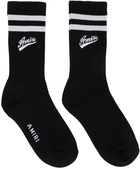 AMIRI Black Varsity Script Socks