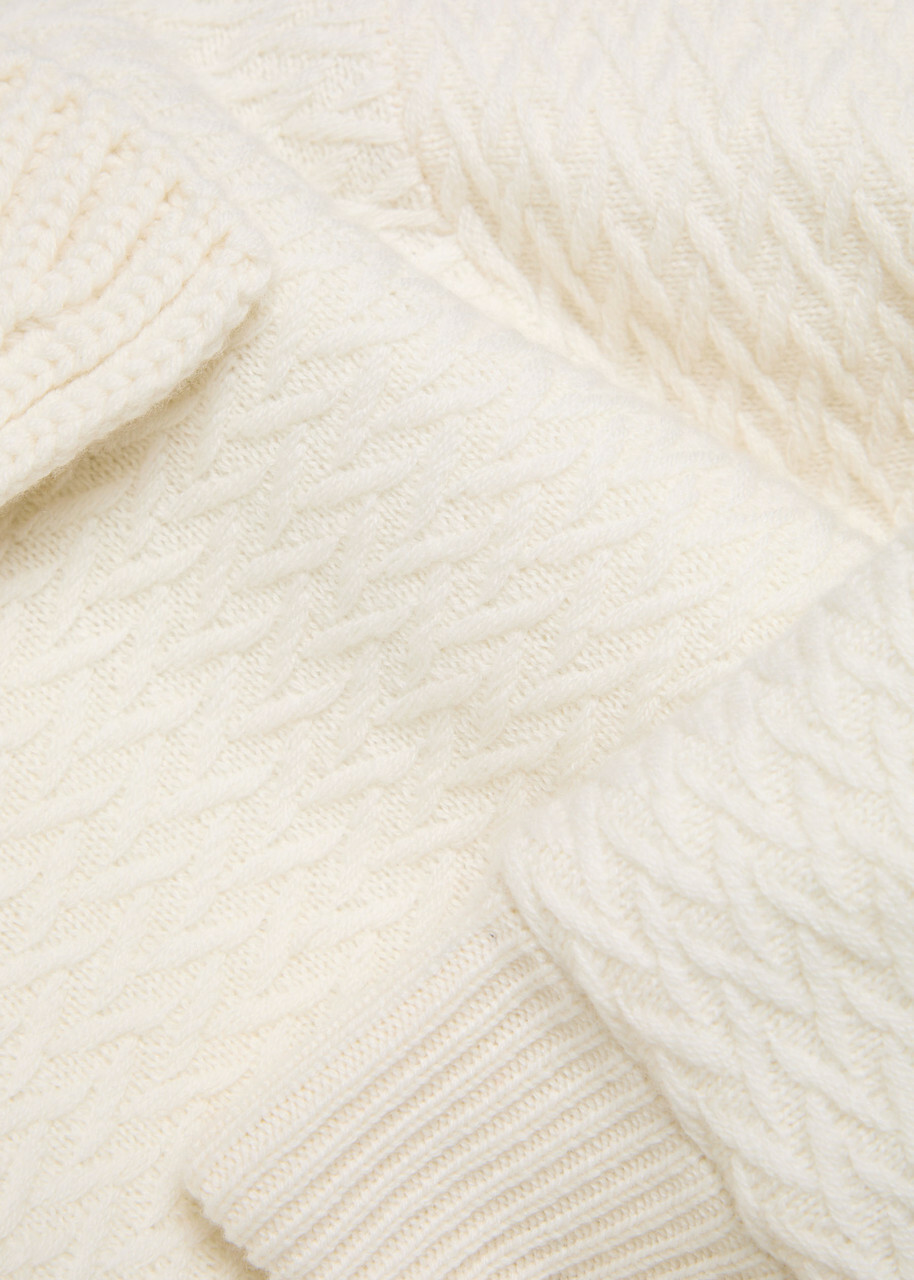 Guest In Residence Cross Country Textured Wool-blend Jacket Cream