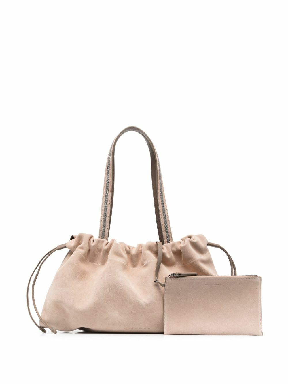 Brunello Cucinelli Drawstring-fastened Suede Bucket Bag