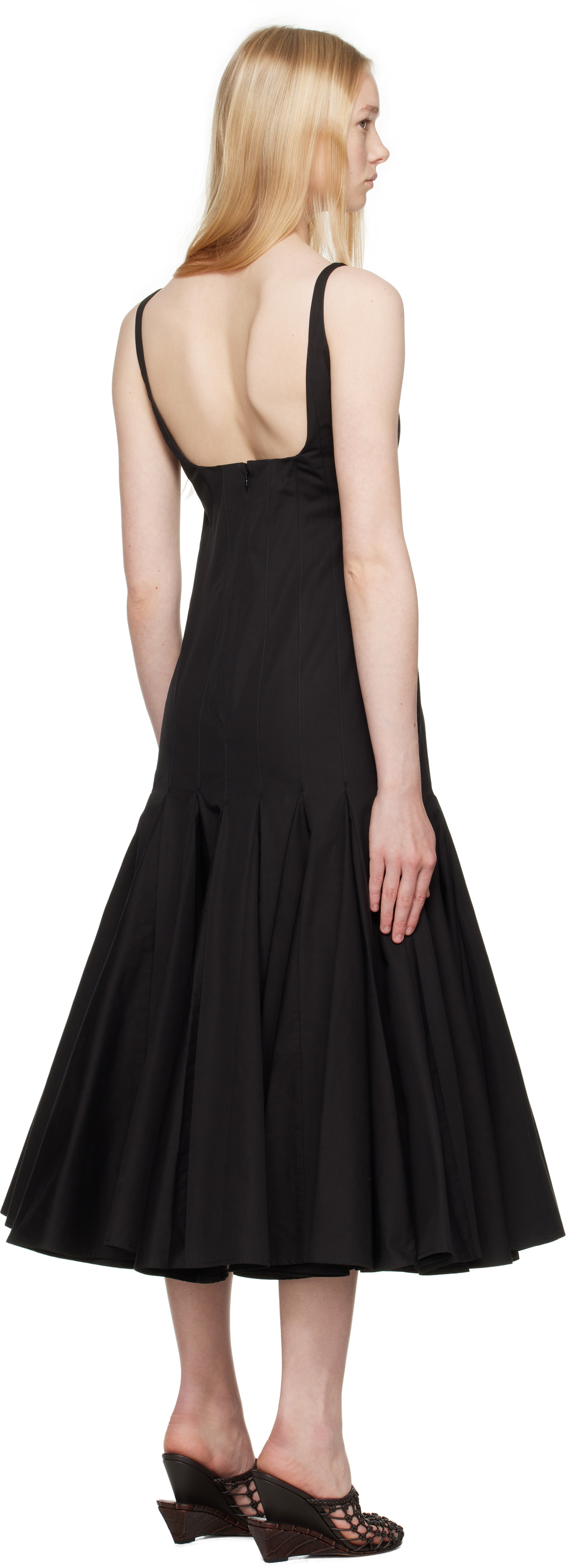 JACQUEMUS Black La Croisière 'The Agave' Midi Dress Jacquemus