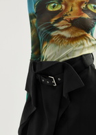 JW Anderson Wrap-effect Belted Wool Mini Skirt Black