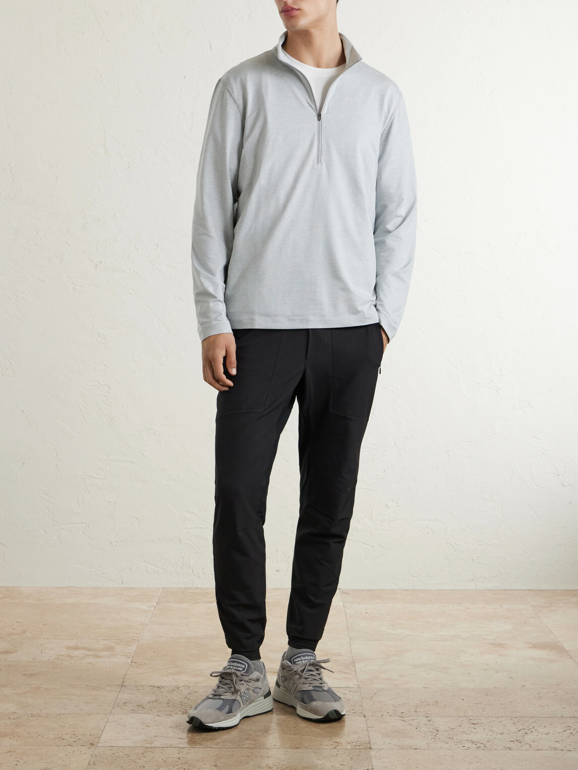 Lululemon - Slim-Fit Stretch Recycled-Jersey Half-Zip Top - Gray