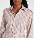 Burberry Burberry Check cotton shirt dress