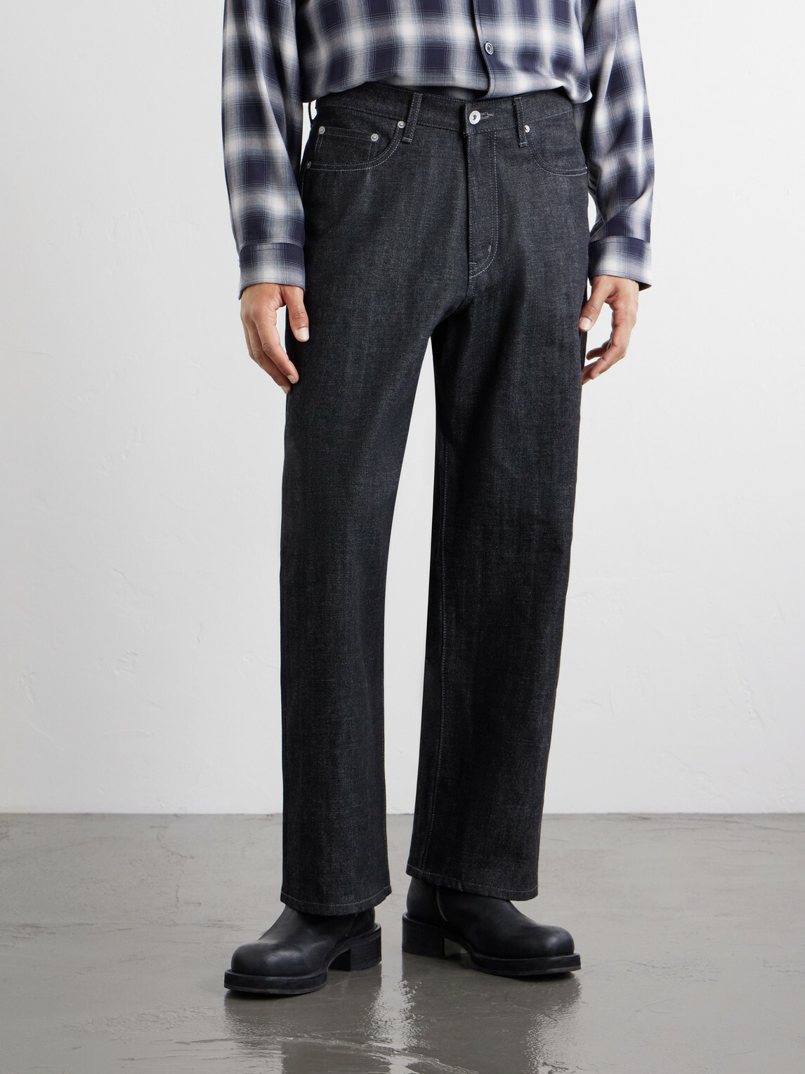 Neighborhood - 261 DP Wide-Leg Jeans - Black