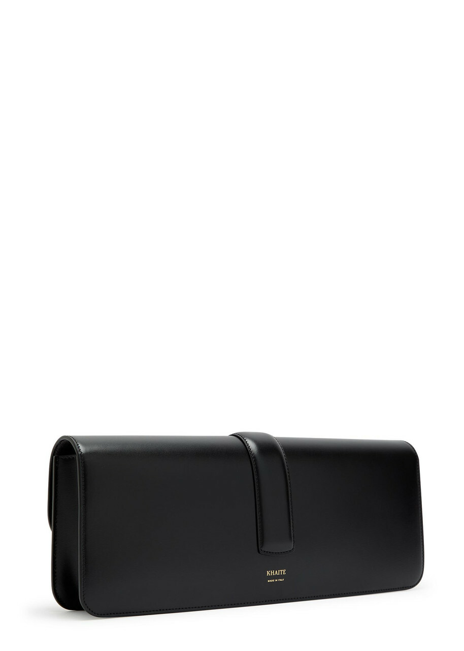 Khaite Blake Leather Clutch - Black - One Size
