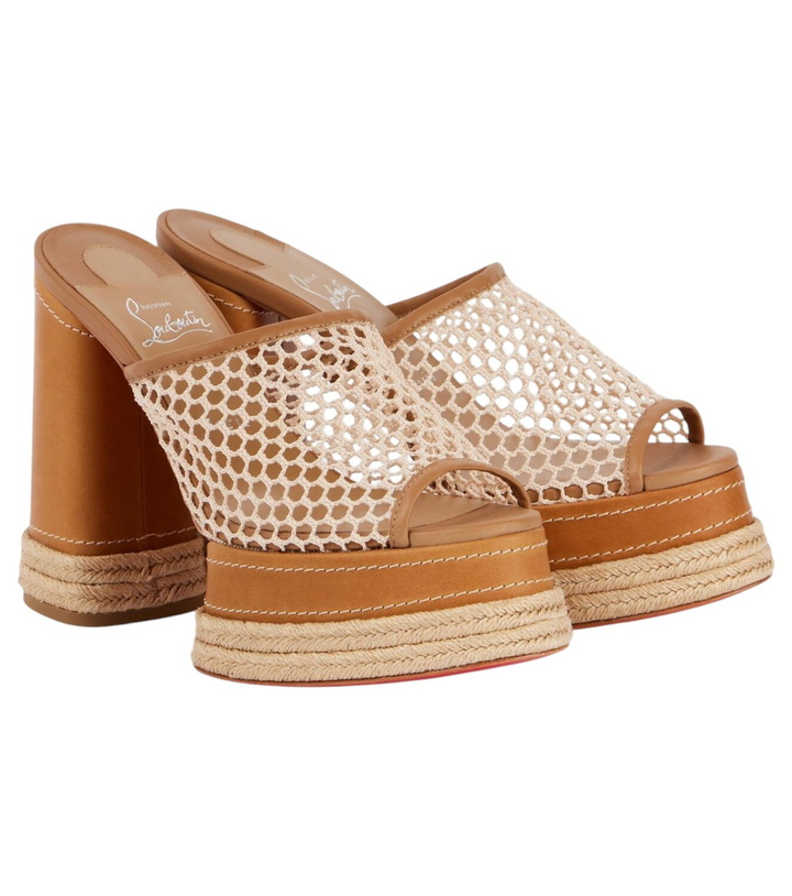 Photo: Christian Louboutin Almeja 130 platform mules