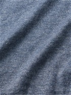 Hartford - Linen and Cotton-Blend Polo Shirt - Blue