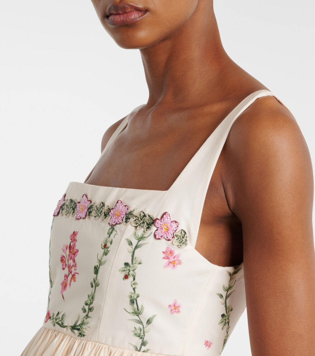 Agua by Agua Bendita Barbara floral cotton midi dress