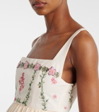 Agua by Agua Bendita Barbara floral cotton midi dress