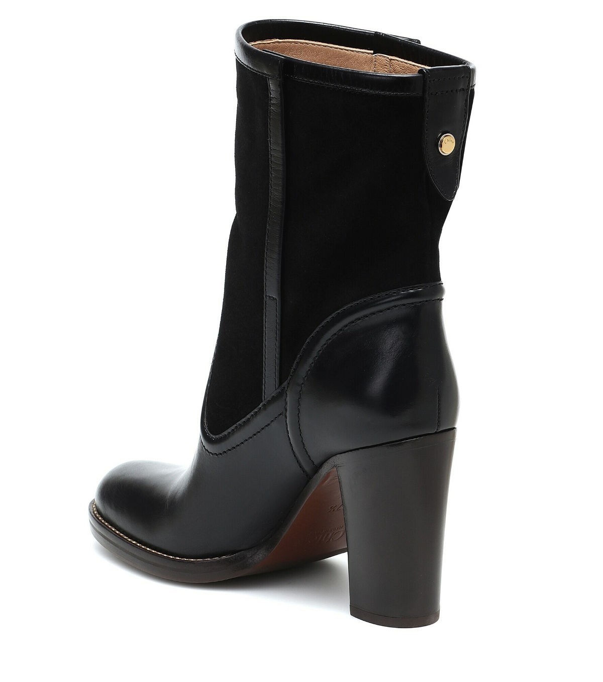 Chloe - Leather and suede ankle boots Chloe