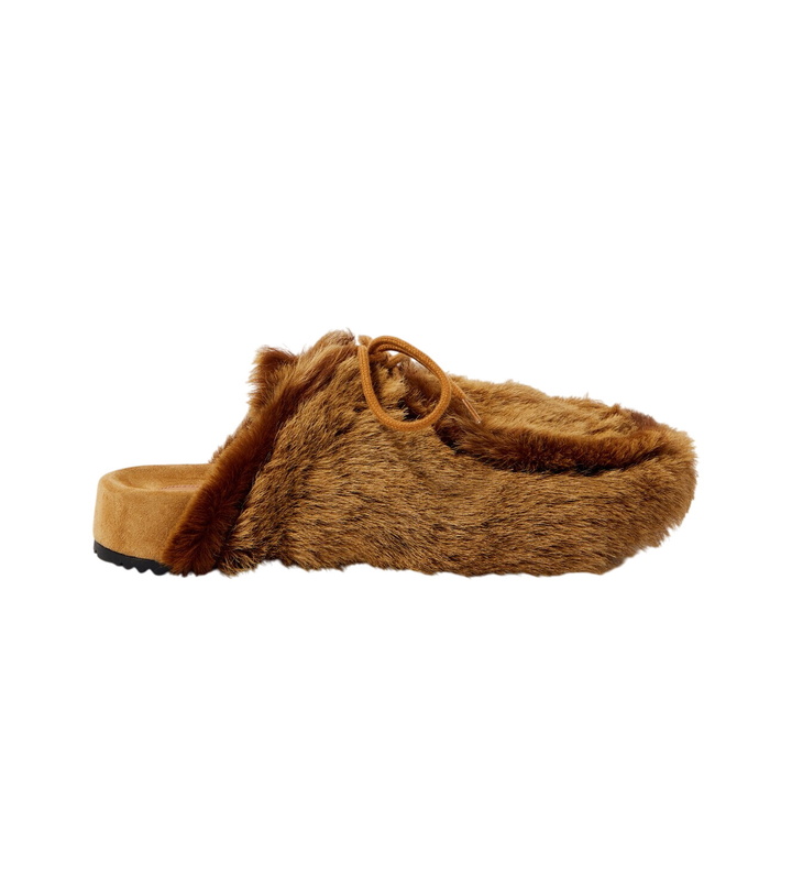 Photo: Dries Van Noten Shearling clogs