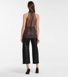 Saint Laurent Sheer silk blouse