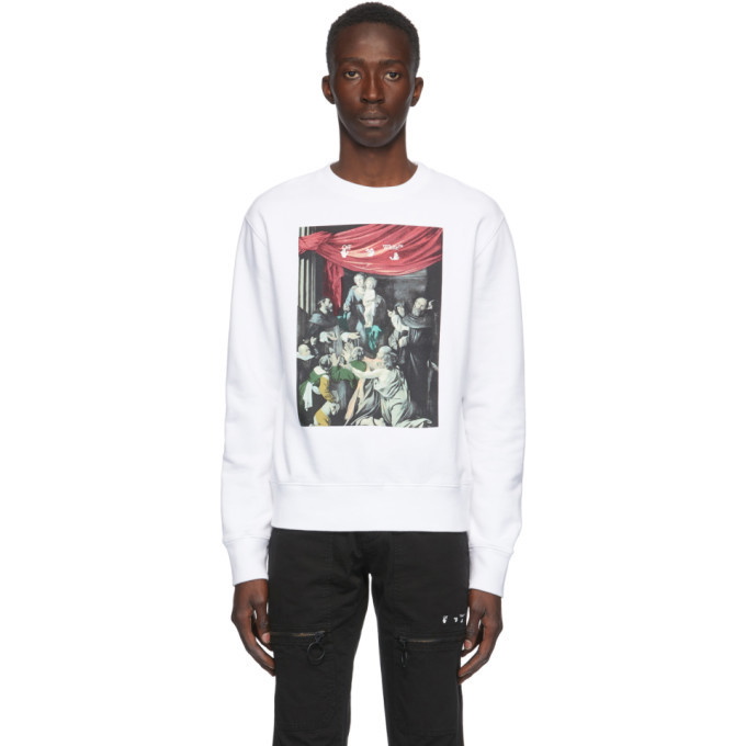 Photo: Off-White White Caravaggio Painting Sweatshirt