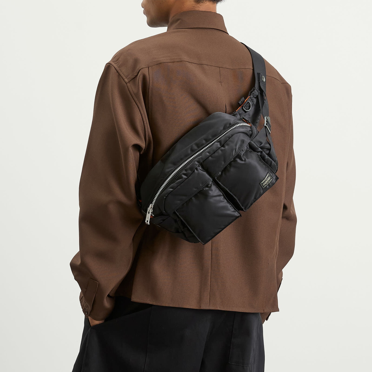 Porter-Yoshida & Co. Tanker Waist Bag - Large in Black 