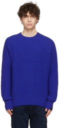 rag & bone Blue Cashmere Pierce Crewneck Sweater