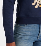 Valentino Embroidered cotton jersey sweatshirt