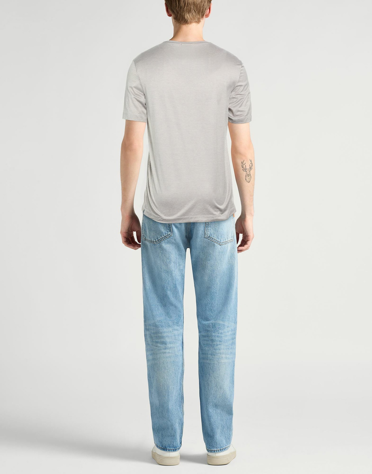 Drumohr Mens T-shirt in Grey
